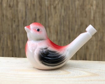 ビンテージ ペックヴィルヒェン鳥笛: ルクセンブルク セラミック