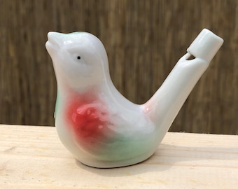 Ceramic whistle, bird whistle, water whistle, ceramic whistle, folk bird, twitter bird, Porcelain bird