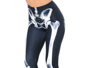Skeleton print leggings Clearance