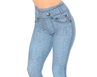 soft denim look leggings