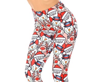 ONE SIZE Buttery Soft Always Brushed Christmas Leggings TC//O361