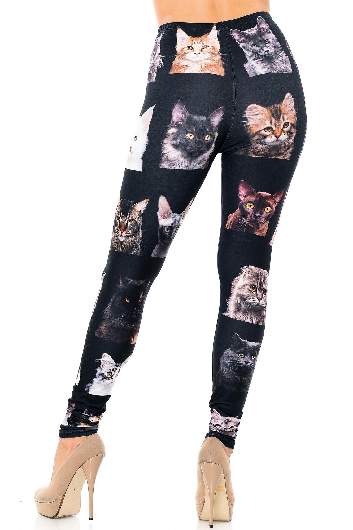 Kitty Cat Faces Leggings by USA Fashion™ Creamy Soft Etsy