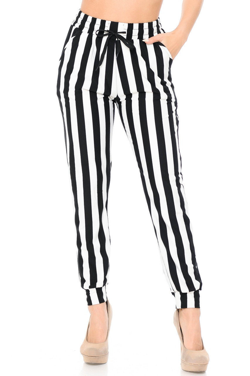 Half striped deals pants