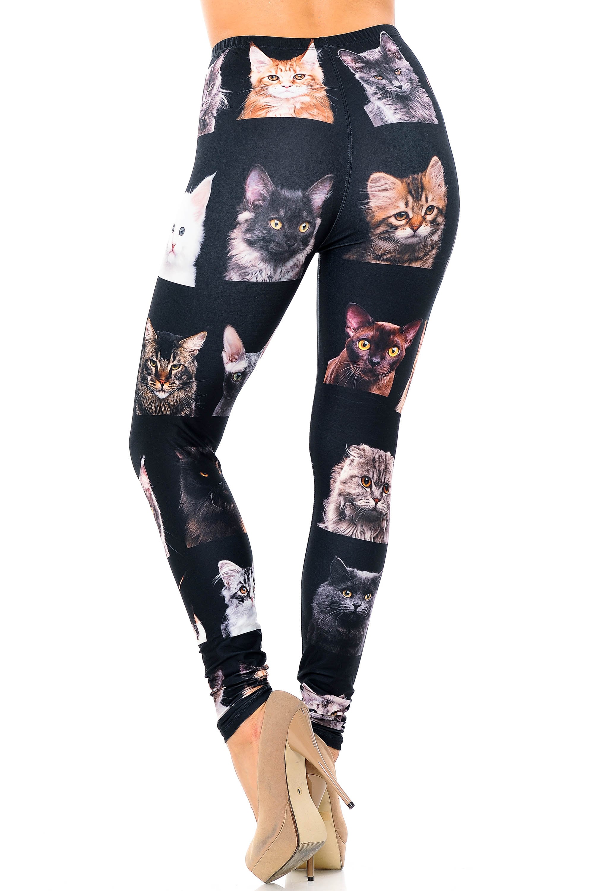 Kitty Cat Faces Leggings by USA Fashion™ Creamy Soft Etsy Canada