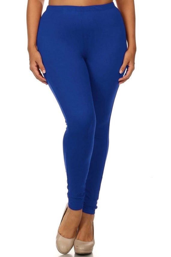 Plus Size Full Length Cotton Leggings 