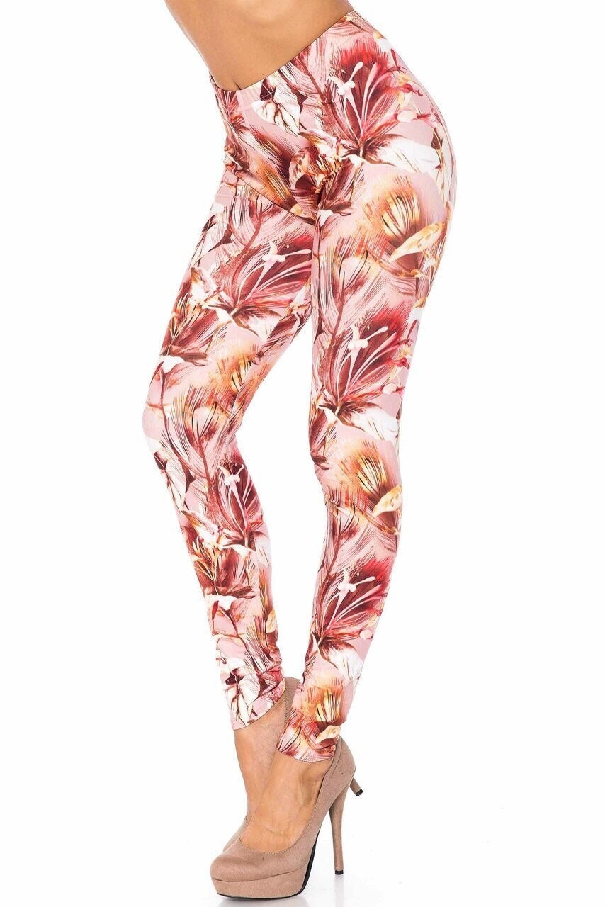 Multi Floral Yoga Pant Leggings. Feminine Activewear. GAT Let's Go