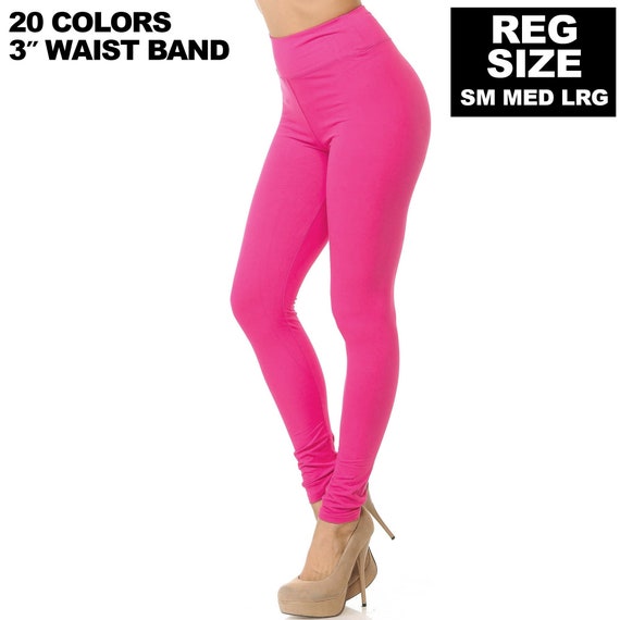 Solid Coloured Leggings - Yoga Band