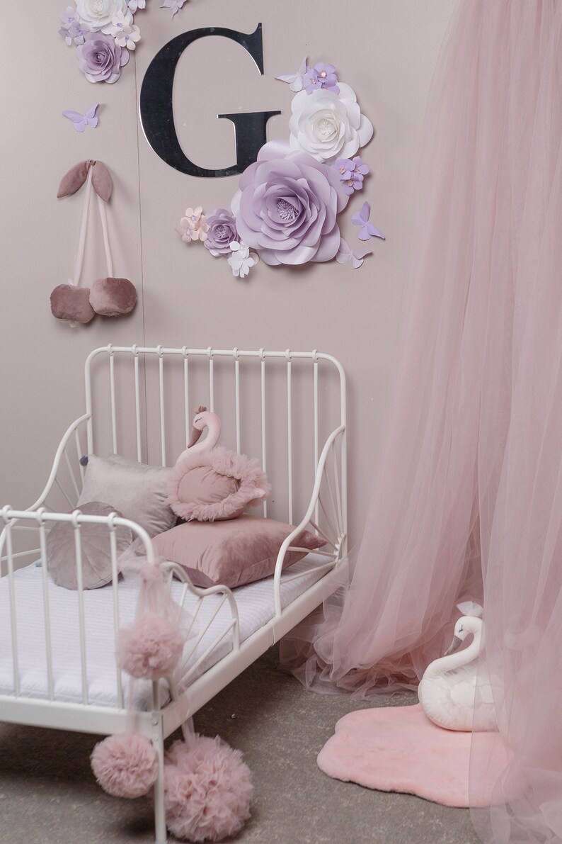 Swan CHARLOTTE Decor for nursery Swan baby decor Nursery Etsy