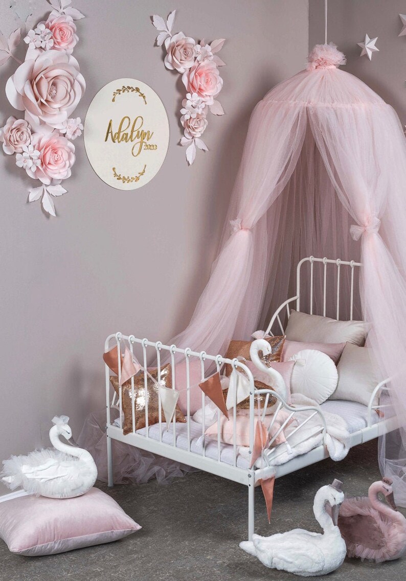 Swan LUCIEN decor for nursery Swan baby decor Swan kids room Etsy