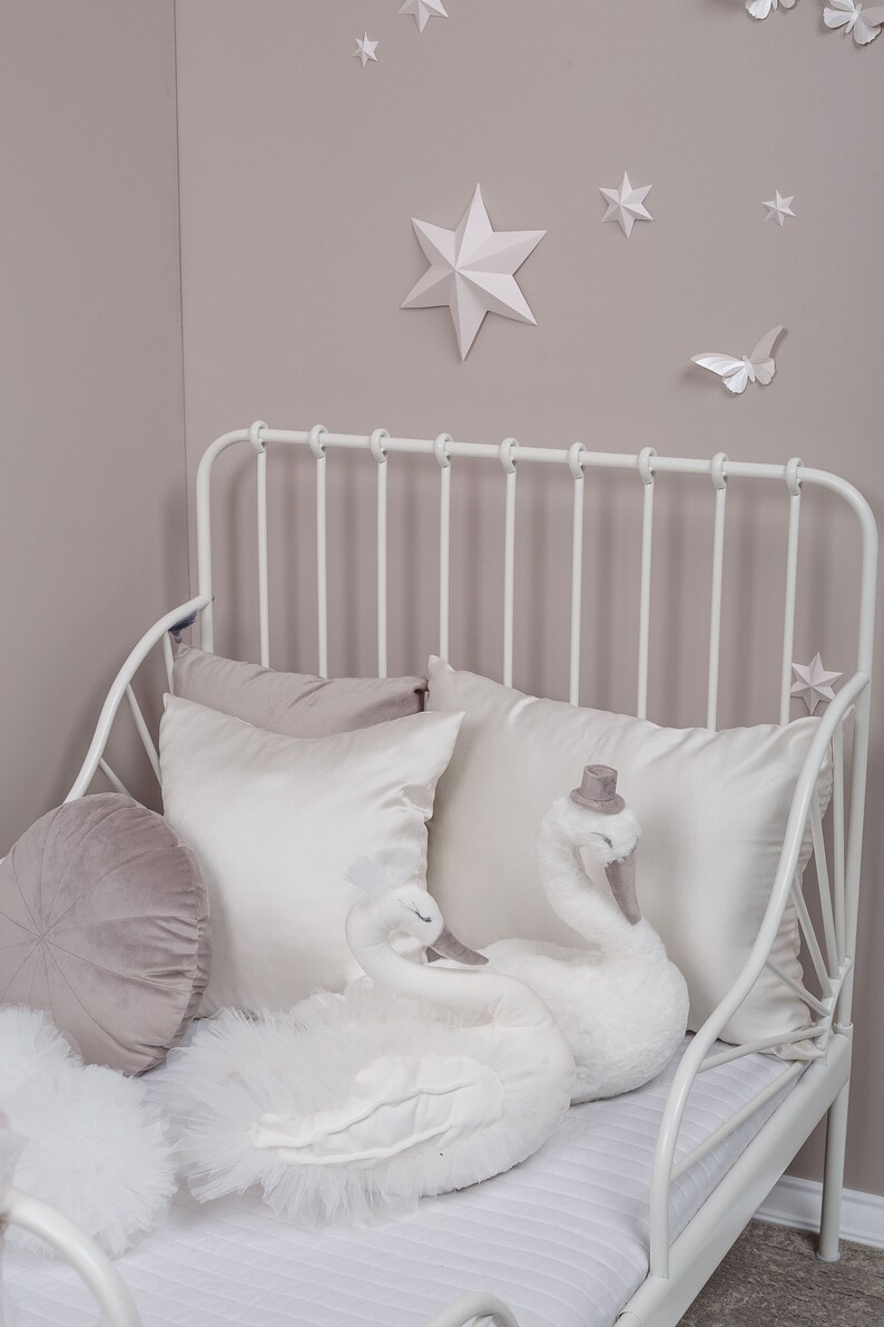 Swan CHARLOTTE Decor for nursery Swan baby decor Nursery Etsy