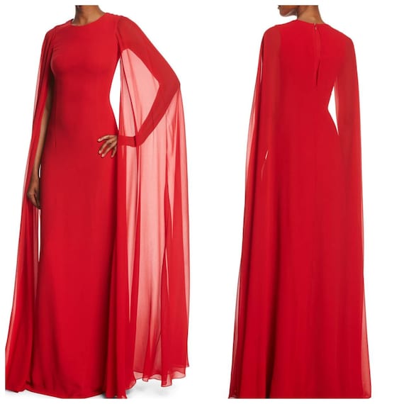 red wedding cape