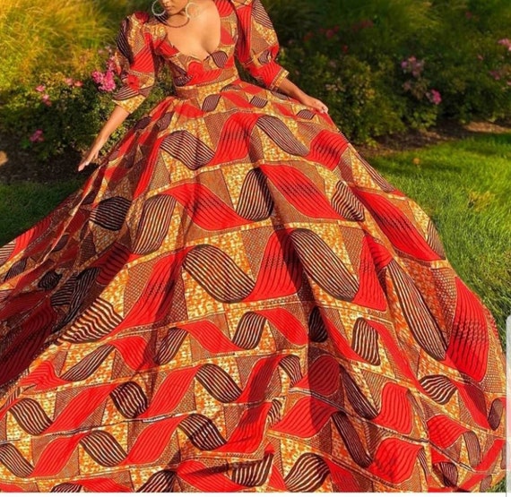 ankara ball dress