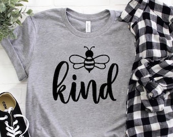 Be Kind Shirt, Be Kind Tee, Bee Kind Shirt, Cute T Shirt Women Be Kind, Bee Kind V Neck T Shirt, Bee Kind Shirt For Women, Kindness Shirt