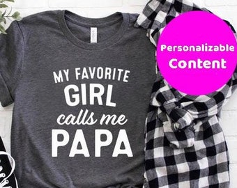 My Favorite People Call Me Papa Shirt, Grandpa Gifts From Grandkids, Grandpa Fathers Day Gifts, Grandpa Father's Day Gift, Gift For Grandpa.