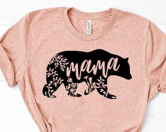 Mama Bear Shirt, Mama Bear Maternity Shirt.