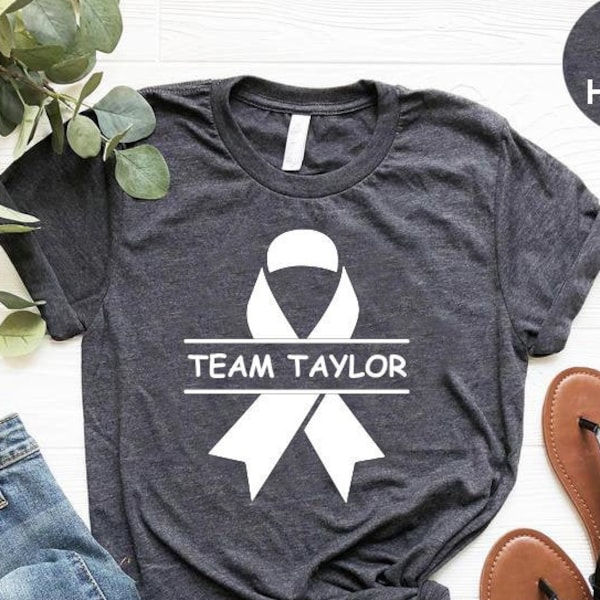 Lung Cancer Shirt, Custom Lung Cancer Awareness Shirt, Personalized Support Team Shirt For Women Men, Cancer Patient Gifts