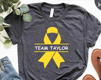 Sarcoma Bone Cancer Shirt, Custom Sarcoma Bone Cancer Awareness Shirt, Personalized Support Team Shirt For Women Men, Cancer Patient Gifts