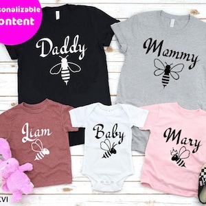 Bee Family Shirts, Bee Shirt, Bee V Neck T Shirt, Queen Bee Shirt, Graphic Bee Shirt, Honey Bee Shirt, Bee Baby Shower, Bee Shirt For Boys
