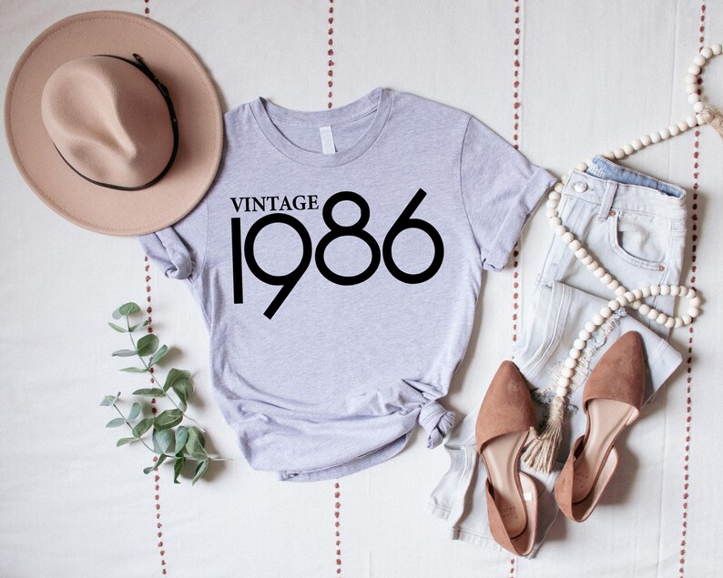 40th Birthday Gift For Woman, Vintage 1986 Shirt, 40th Birthday Shirt, 1986 T-shirt, Vintage Retro 1986 T-Shirt, Gift For Her And Him imagen 5