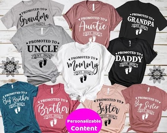Grandparent Pregnancy Announcement, Mommy To Be Gift, Daddy To Be Shirt