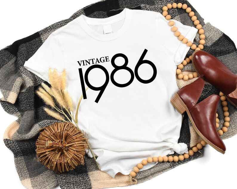 40th Birthday Gift For Woman, Vintage 1986 Shirt, 40th Birthday Shirt, 1986 T-shirt, Vintage Retro 1986 T-Shirt, Gift For Her And Him imagen 6