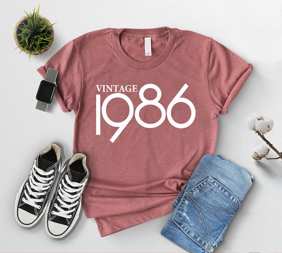 40th Birthday Gift For Woman, Vintage 1986 Shirt, 40th Birthday Shirt, 1986 T-shirt, Vintage Retro 1986 T-Shirt, Gift For Her And Him