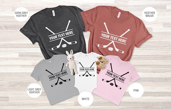 Hockey Shirts, Custom Hockey Family Shirts, Personalized Hockey Shirt For Women, Hockey Matching Shirts For Men, Hockey Gifts For Boys Men