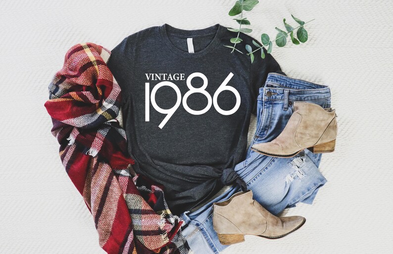 40th Birthday Gift For Woman, Vintage 1986 Shirt, 40th Birthday Shirt, 1986 T-shirt, Vintage Retro 1986 T-Shirt, Gift For Her And Him imagen 2