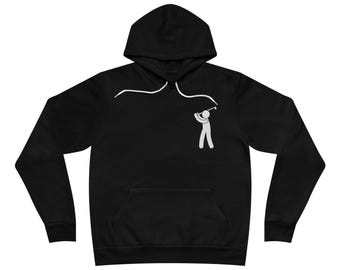 Golf Hoodie for Men & Women – Pinehurst NC Golf Stick Design, Comfy Unisex Pullover, Soft Fleece Sweatshirt, Golfer Gift