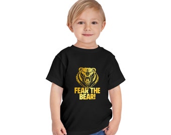 Fear the Bear! Toddler size Boston Hockey Shirt, TD Garden, Boston Garden, Bruins Hockey, Super Comfy T-Shirt