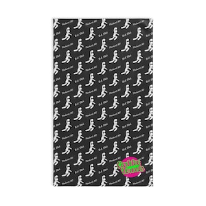 B.A. Stick Caddee Towel - Basketball Print, Pinehurst, NC - Absorbent, Quick-Dry Sports Towel - Great Gift for Basketball Players & Fans