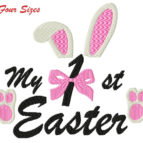 My First Easter Boy or Girl Machine Embroidery Design, Four Sizes Included, Instant Download