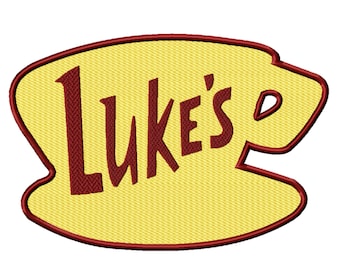 Luke's Dinner Machine Embroidery Design (Gilmore Girls), Six Sizes Included, Instant Download