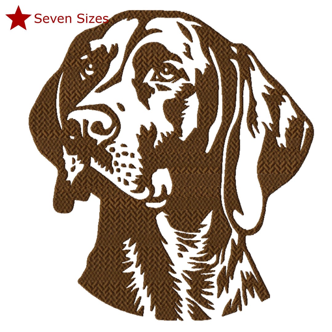 German Shorthaired Pointer Machine Embroidery Design, Seven Sizes ...