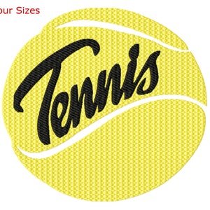 Tennis Ball Machine Embroidery Design, Four Sizes Included, Instant Download