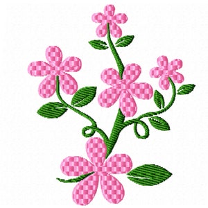 Flower Vine Machine Embroidery Design