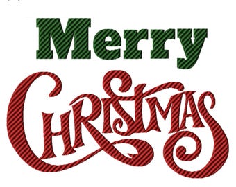 Elegant Christmas Machine Embroidery Design, Five Sizes Included, Instant Download.