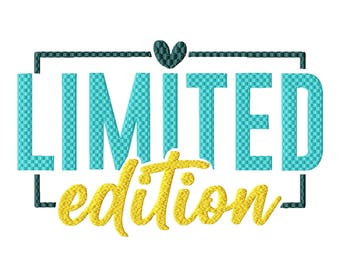 Limited Edition Machine Embroidery Design, Seven Sizes Included, Instant Download.