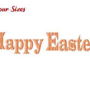 Happy Easter Texture Font, Four Sizes Included, Instant Download