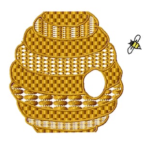 Bee Hive Mandala Machine Embroidery Design
