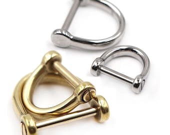 Brass Rings Connector D-rings Clasp Handmade High Quality Stainless Steel Brass Rings