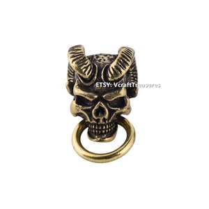 Leather Conchos Screw Back Leather Crafting Hannya Demon Devil Brass Concho Handmade