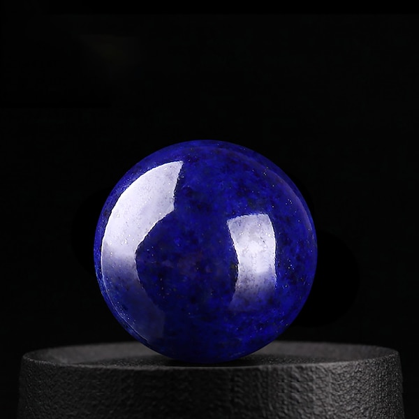 Afghan Imperial Lapis Lazuli Round Beads - Blue Imperial Jasper Round Beads - Round Loose Beads - Genuine Gemstone - Fine Jewellery