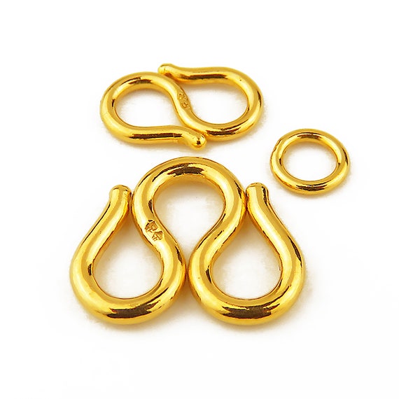 999 Gold W Clasp, S Clasp Necklace Clasp Bracelet Clasp Jewelry