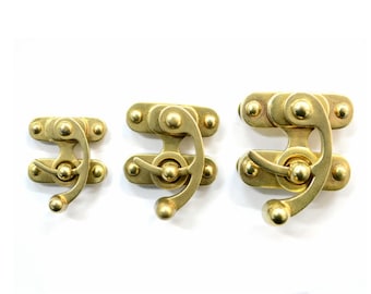 Handgemaakte Retro Stijl Swing Bag Sluiting Sluiting Lock Latch voor meubels Houten Doos Jewelry Case