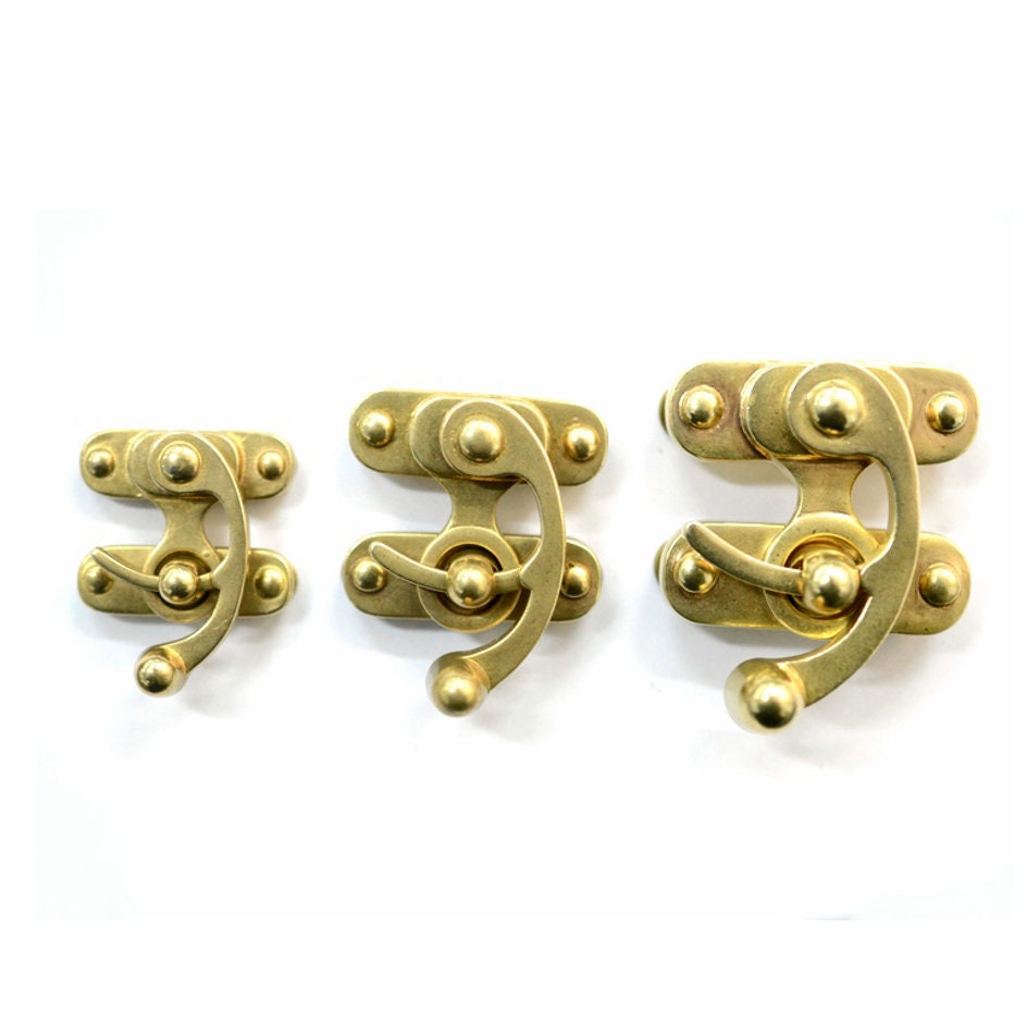 Gold Solid Brass Snap Lock Closure for Bag Purse Leather Craft , High  Quality Brass Fasteners H09-BSLK 