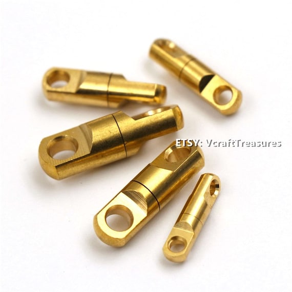 Solid Brass Connector Joint 360 Turn Double Head Hook Universal Fit All Size For DIY Key Chain Keyrings Wallet Chain Bag Leather Accessories