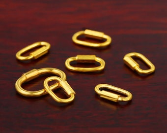 999 Reines Gold Handgemachte Alte Schnalle Verschlüsse Haken Armband Halskette Verbinder Karabiner Verschluss für Schmuckherstellung Zubehör