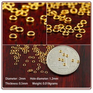24K Pure Gold Spacer Beads - 999 Gold Beads - Glossy Rondelle Bead - Flat Round Spacer - Gold Beads for Bracelets - For Jewelry Making image 7