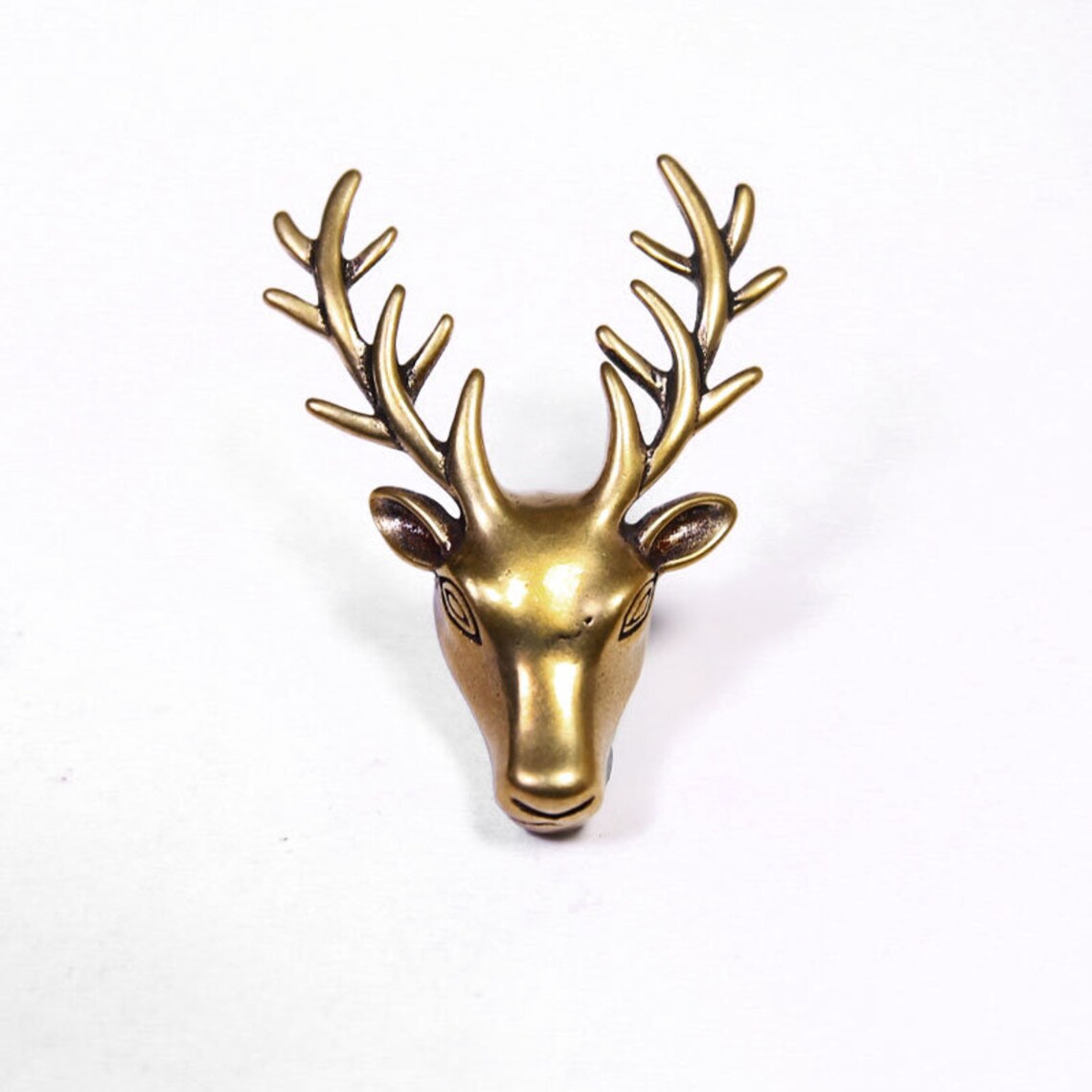 Brass Deer Concho Leathercraft Embellishment Leather Decor Etsy